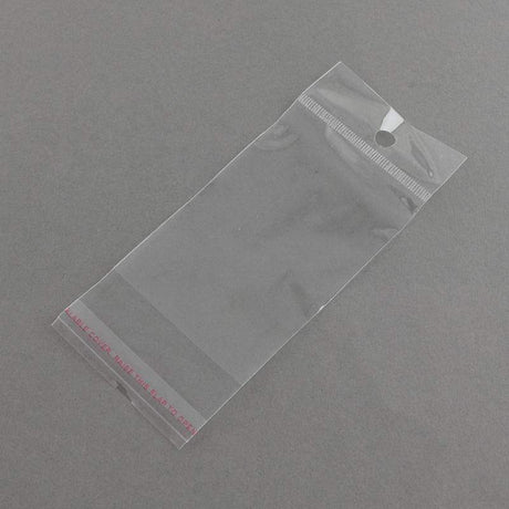 Cellofanposer, Klar, 14x6cm, 100 Stk - Uniq Perler - 124529