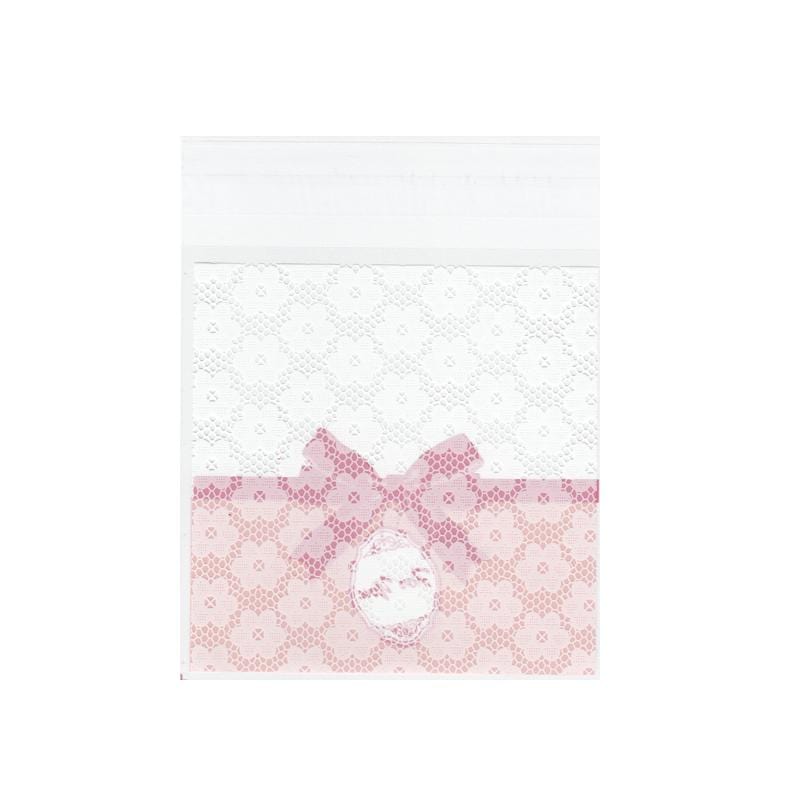 Cellofanposer – Klar/Rosa/Hvid (13x10cm), 100 Stk - Uniq Perler - 0000004775