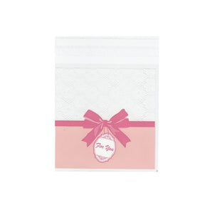 Cellophane Bags – Clear/Pink/White (13x10cm), 100 pcs - Uniq Perler - 0000004775
