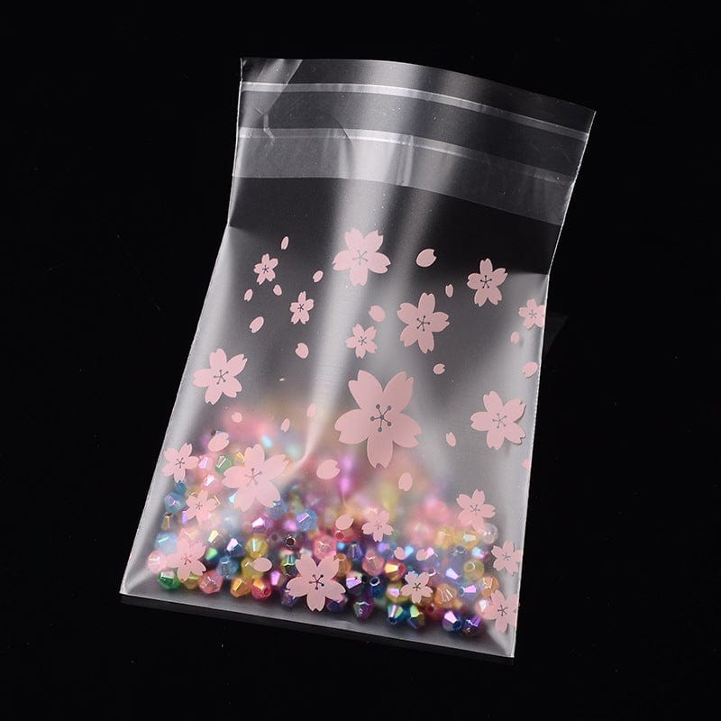 Cellofanposer Med Blomster (10x7cm), 100 Stk - Uniq Perler - 0000013635