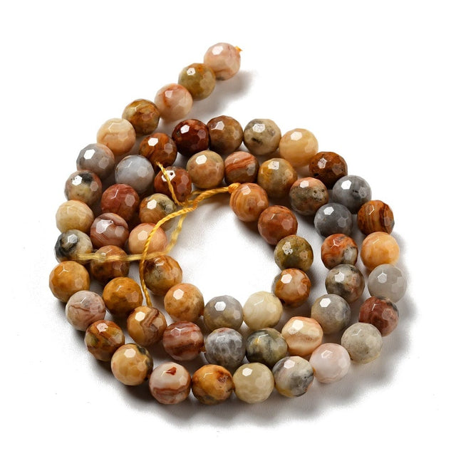 Crazy Agat Perler – Facetteret (8,5mm) - Uniq Perler - 0000012986