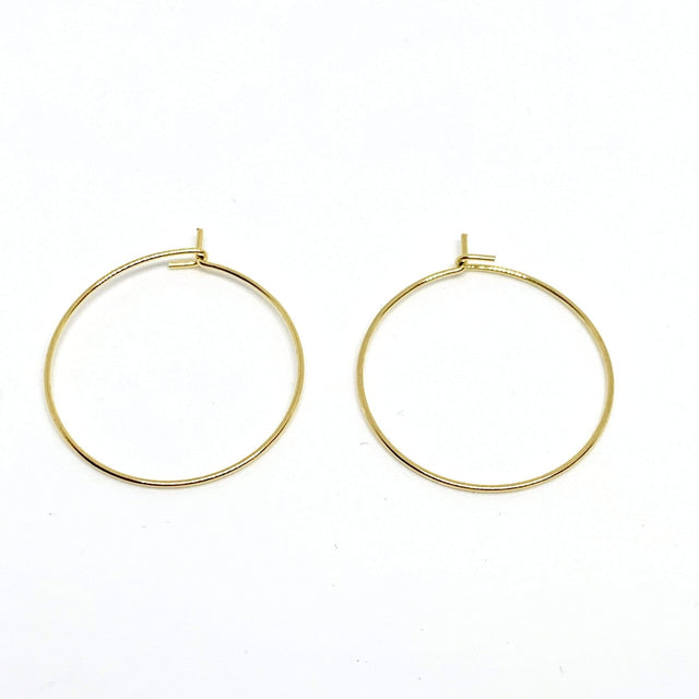 Creoler - 18K Forgyldt (20mm) - Uniq Perler - 0000013632, 783789945778912