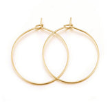 Creoler - 18K Forgyldt Stål (29x25mm) - Uniq Perler - 7352