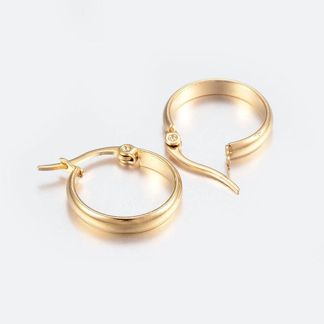 Creoler - Forgyldt Stål (19x18mm) - Uniq Perler - 0000011003