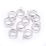 Creoler - Langtidsholdbar Platin Belagt (14mm) - Uniq Perler - 0000001838