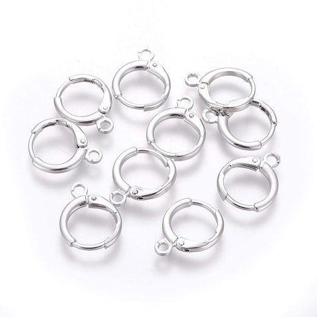 Creoler - Langtidsholdbar Platin Belagt (14mm) - Uniq Perler - 0000001838