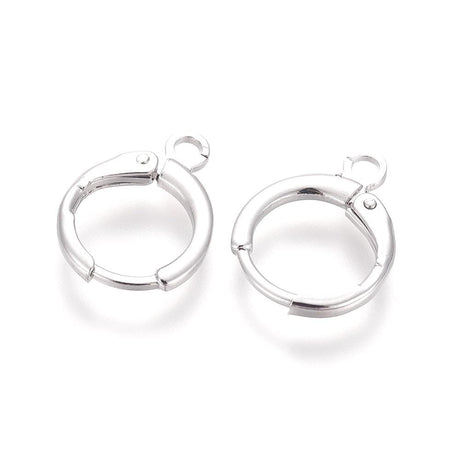 Creoler - Langtidsholdbar Platin Belagt (14mm) - Uniq Perler - 0000001838