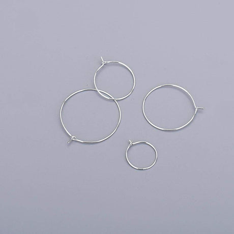 Creoler – Sterling Sølv (25mm) - Uniq Perler - 007166