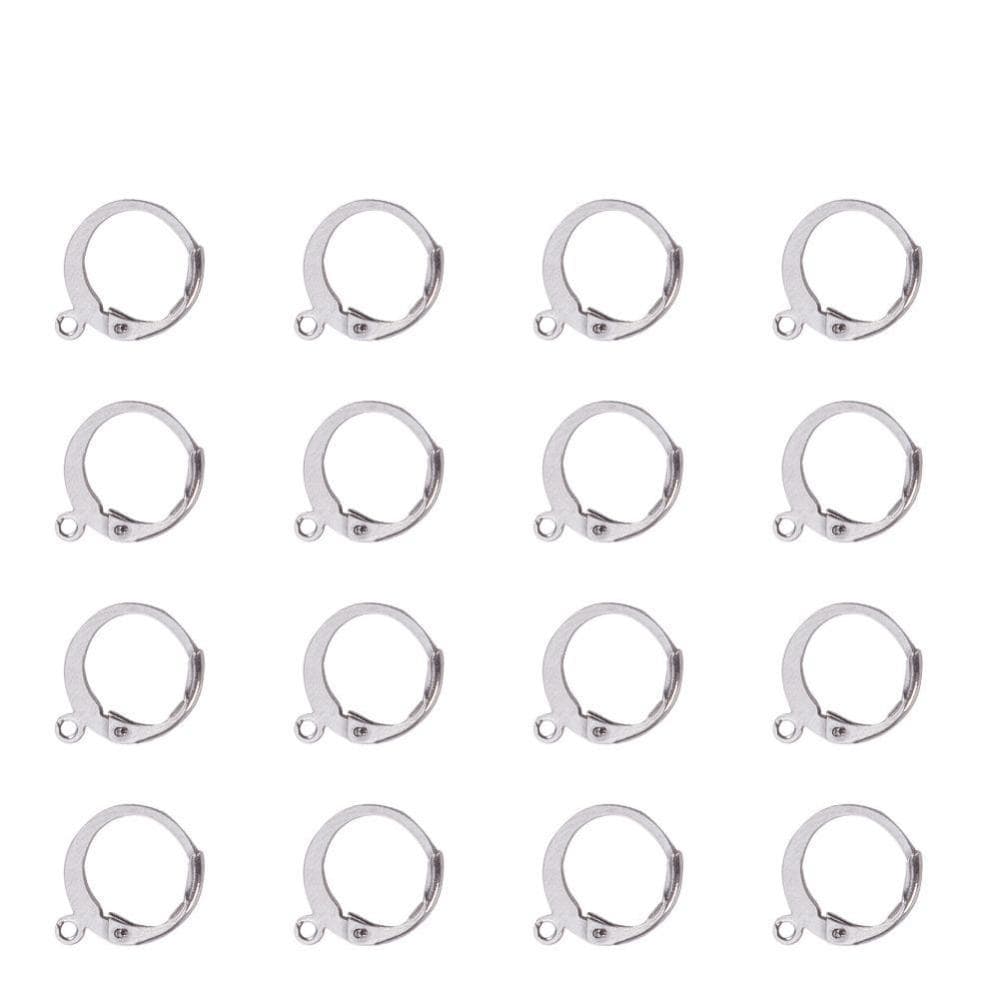 Creoler/Leverback - Stål (14,5x12mm) 20 par - Uniq Perler - 153961745767616108127849