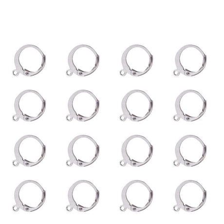 Creoler/Leverback - Stål (14,5x12mm) 20 par - Uniq Perler - 153961745767616108127849