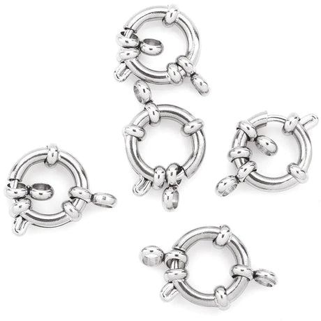 Dekorativ Springlås – Stål (10mm) - Uniq Perler - 75446788