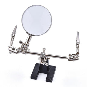 The Third Hand – Adjustable Tool with Clamps and Magnifying Glass for Jewelry Making - Uniq Perler - 12876