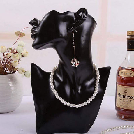 Display Buste Til Udstilling – Sort (26x18x18cm) - Uniq Perler - 873840