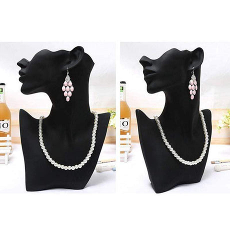 Display Buste Til Udstilling – Sort (26x18x18cm) - Uniq Perler - 873840