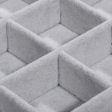 Display Med 24 Rum – Grå Velour (35x24x5cm) - Uniq Perler - 496843