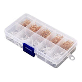 DIY Kasse Med (200) Dele Ørekroge - Uniq Perler - 0000269859