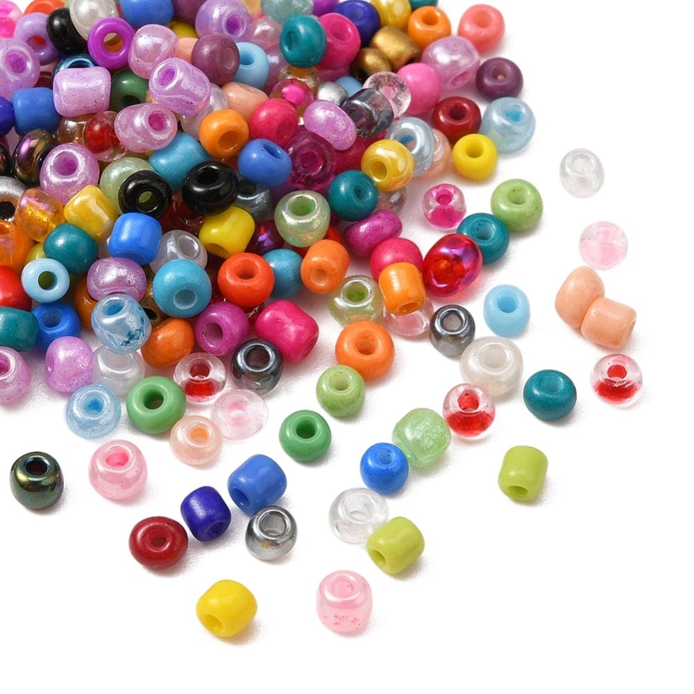 DIY Kasse Med Seed Beads, Bogstaver, Vedhæng M.M. - Uniq Perler - 38694