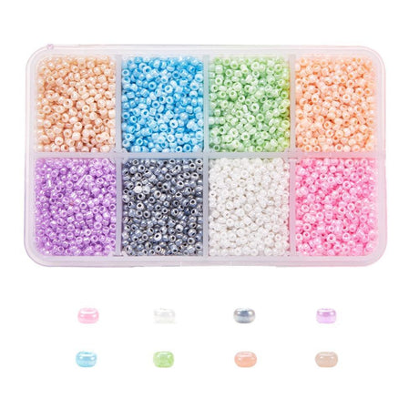 DIY Sæt - Glas Seed Beads (3mm) - Uniq Perler - 0000013079