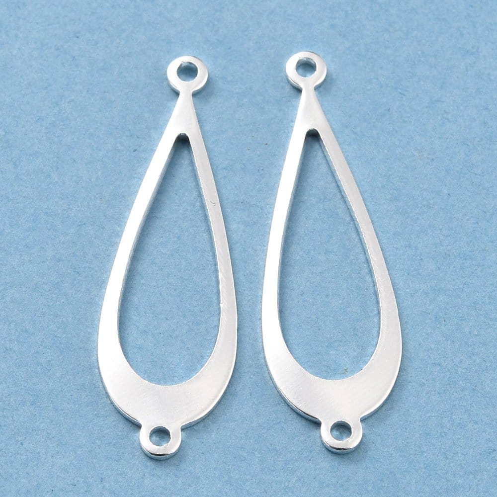 Dråbeformet Mellemled, Langtidsholdbar Belægning, 30x10mm - Uniq Perler - 0000013494, 170453845673918656546849