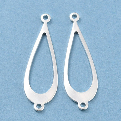 Dråbeformet Mellemled, Langtidsholdbar Belægning, 30x10mm - Uniq Perler - 0000013494, 170453845673918656546849