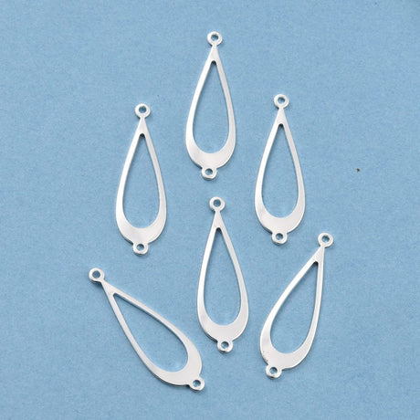 Dråbeformet Mellemled, Langtidsholdbar Belægning, 30x10mm - Uniq Perler - 0000013494, 170453845673918656546849