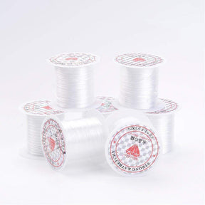 Elastiksnor – Hvid (0,8mm, 10m) - Uniq Perler - 796608