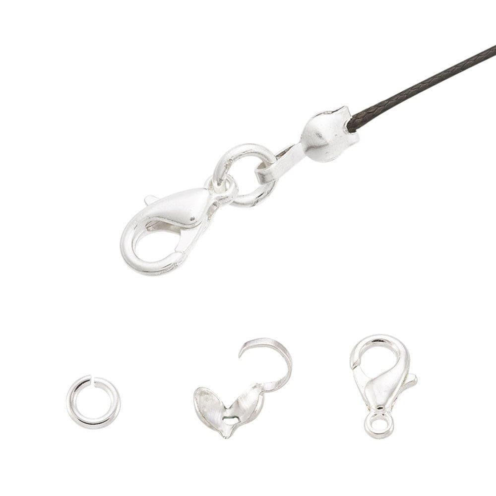 Endeafslutning Med Øje – Forsølvet (9x3mm) 20 stk - Uniq Perler - 789833545764715603140842, 997917345679915607727857