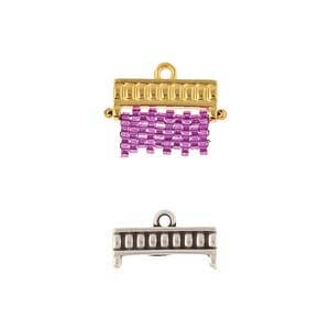 Endestykke / Lås Til Miyuki Seed Beads – Antik Forsølvet (16,7x5mm) - Uniq Perler - 0000009261