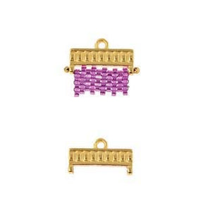 Endestykke Til Miyuki Og Seed Beads – 24K Forgyldt (16,7x5mm) - Uniq Perler - 0000009258