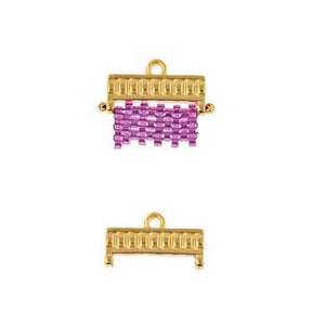End cap for Miyuki beads / Small seed beads – Gold-plated (16.7x5mm) - Uniq Perler - 196444009317