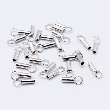 Endestykke Til Snor Og Kæde – 925 Sterling Sølv (6x1,5mm) - Uniq Perler - 048433245673916982804842