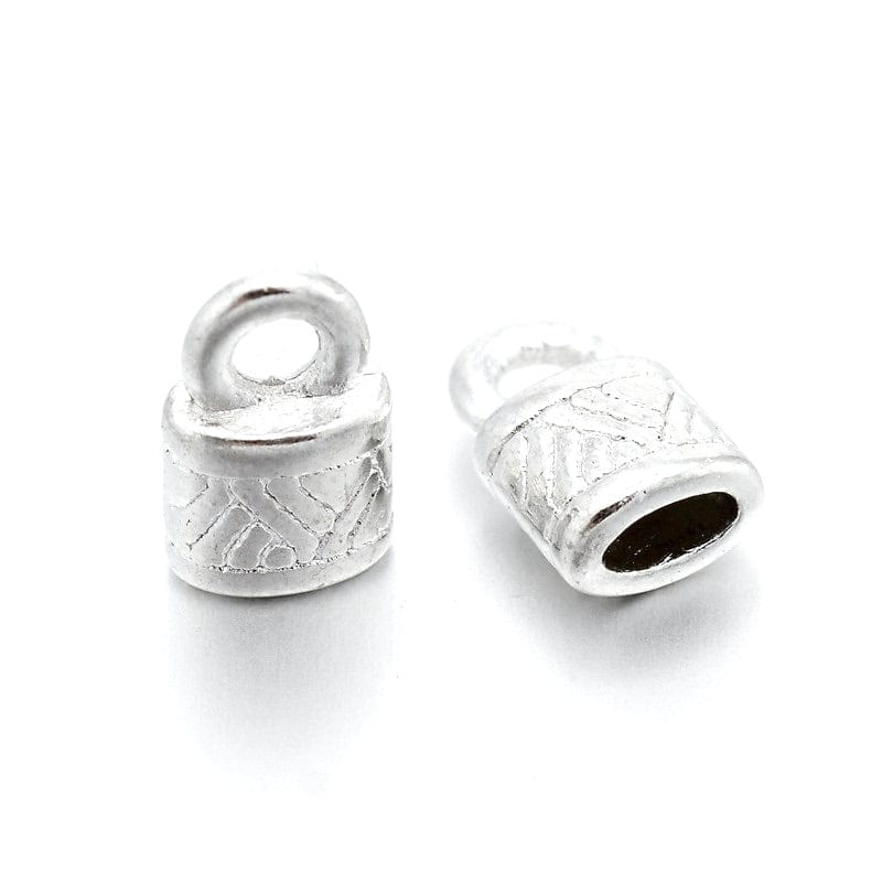 Endestykker – Antik Forsølvet (10x6,5x4,5mm) - Uniq Perler - 172923345673915352463857, 0000008531