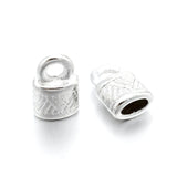 Endestykker – Antik Forsølvet (10x6,5x4,5mm) - Uniq Perler - 172923345673915352463857, 0000008531