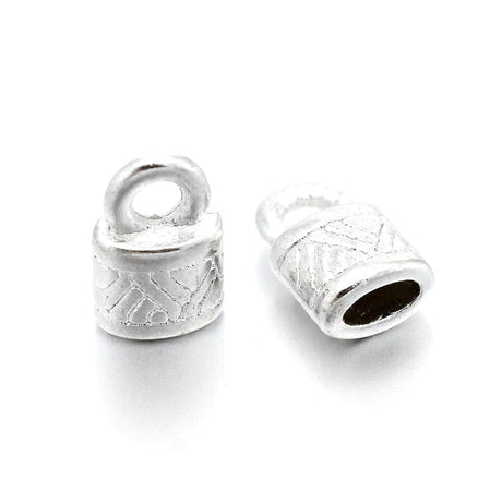 Endestykker – Antik Forsølvet (10x6,5x4,5mm) - Uniq Perler - 172923345673915352463857, 0000008531