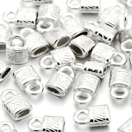 Endestykker – Antik Forsølvet (10x6,5x4,5mm) - Uniq Perler - 172923345673915352463857, 0000008531