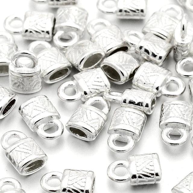 Endestykker – Antik Forsølvet (10x6,5x4,5mm) - Uniq Perler - 172923345673915352463857, 0000008531