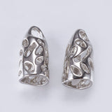 Endestykker – Platiniumsfarvet, Dekorativt Mønster (19,5x10,5mm, Hulstr: 8mm) - Uniq Perler - 0000009059, 163143745679914500564857