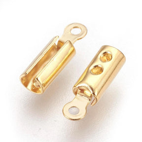Endestykker/Crimp Ends, 10x3x2,5mm, 10 Stk - Uniq Perler - 0000003975, 079008345688914465617847