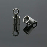 Endestykker/Crimp Ends, Forsølvet, 10x5x3mm, 10 Stk - Uniq Perler - 085850