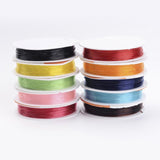 Farvet Elastiksnor – 0,8mm, 10 Ruller (60m) - Uniq Perler - 172652