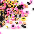 Fimo Beads, Licorice Confection Mix, 7 - 14mm, (50 pcs) - Uniq Perler - 0000012879