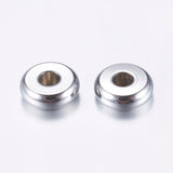 Flade Stål Perler, 6x2mm, 25 Stk - Uniq Perler - 0000008057