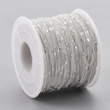 Forsølvet Kæde Med Flot Mønster, 1,2x1x0,3mm - Uniq Perler - 363010