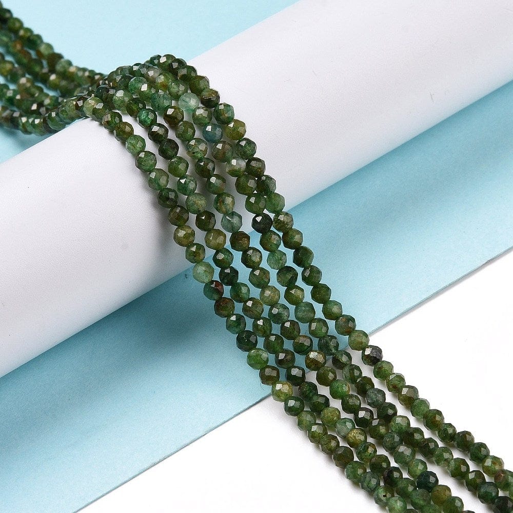 Fuchsit, Facetteret, 3mm - Uniq Perler - 0000014060