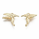 Fugle Vedhæng, 18K Forgyldt, (16x17x5mm) - Uniq Perler - 0000010146, 147995745673915633303846