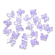 Glas Sommerfugle - Lilla (9,5x11mm), 10 Stk - Uniq Perler - 0000003518