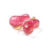 Glas Sommerfugle Vedhæng, Assorteret Farver, 14x14,5x5,5mm, 10 Stk - Uniq Perler - 13317