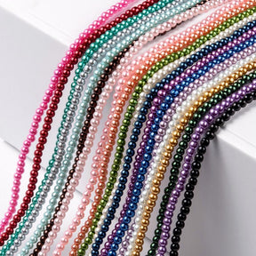 Glasperlen, Sortiertes Mix, 4mm - Uniq Perler - 0000014884