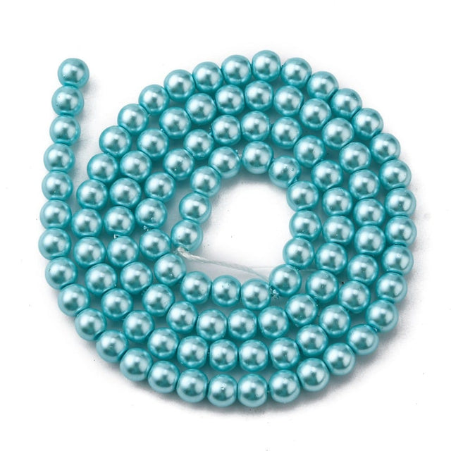 Glasperler, Mint Grøn, 4mm - Uniq Perler - 136829345673913174849849,