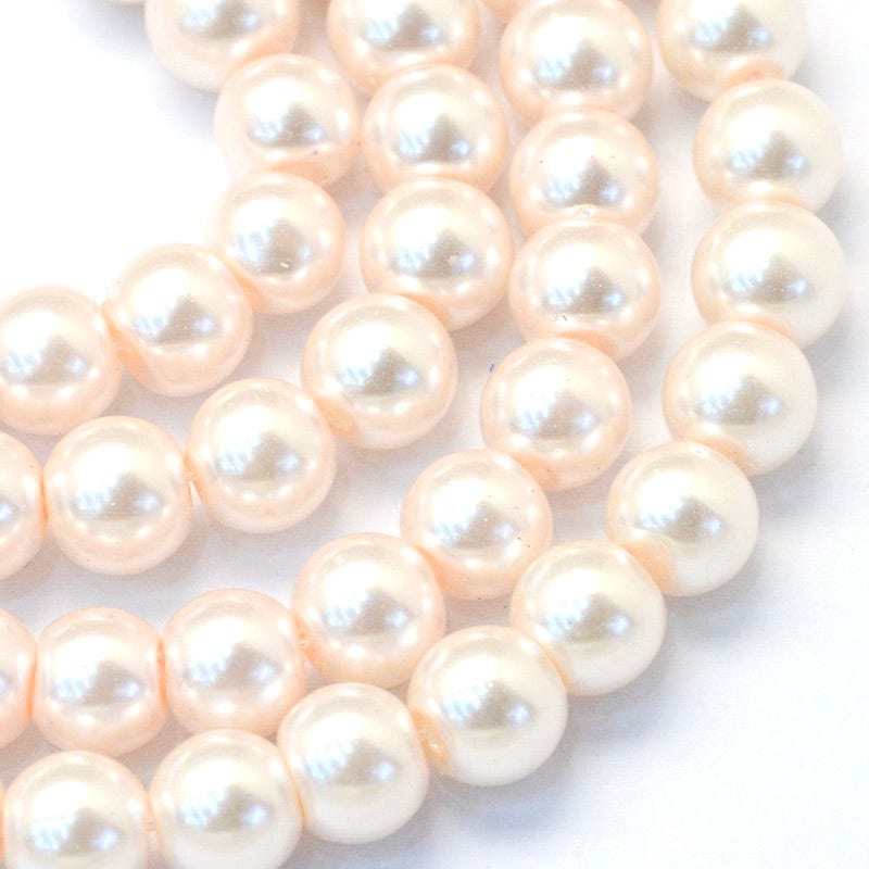 Glasperler, Off White, 6 - 7mm - Uniq Perler - 356884